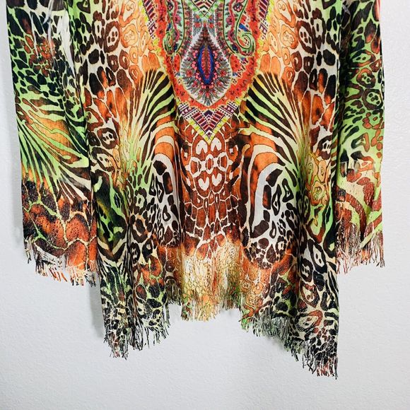 Mushka Sienna Rose Inc. Colorful Boho Hippy Blouse Size Medium Women’s - Picture 5 of 12